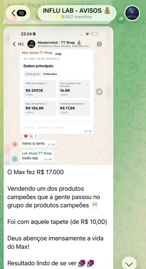 Aluno Max, R$17 mil vendendo produto campeão